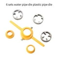 thumbnail image 2 of Plastic Pipe Round Die Set with 3 Dies 1/2inch, 3/4inch and 1inch NPT Die Set Manual Hand Tool for PVC Threading, 2 of 6
