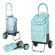 dbest products Trolley Dolly, Moroccan Tile Shopping Grocery Foldable Cart