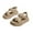 Khaki, variant on Otqutp Baby Sport Footwear Kids Girls and Boys Sandal Summer Solid Color Rubber Sole Birthday Party School Sandals for 3 to 12 Years