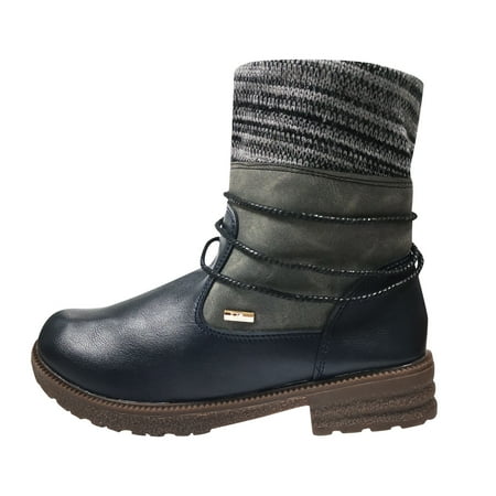 

KmaiSchai Botas Para El Frio De Mujer Boots Leather Ancients Shoes Short The Women S Fahsion Boots To Women S Boots Boots With Rhinestones Gray Booties Women Ankle Boots