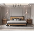 thumbnail image 3 of Bonsoir Metal Full Size Platform Bed Frame with Wood Headboard/Footboard, 3 of 9