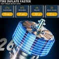 thumbnail image 2 of Youkk Fast Inflation Cordless Air Compressor With High Capacity Battery Detect Real-Time Pressure Silver 1Set, 2 of 6
