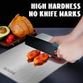 thumbnail image 6 of Titanium Cutting Board, Steel Cutting Boards For Kitchen, Double-Sided Stainless Steel Cutting Board 316 for Cutting Vegetables Meat (15.4 * 11 in), 6 of 6