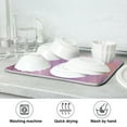 thumbnail image 7 of Purple and Gold Marble Dish Drying Mat Microfiber Kitchen Pad Large Counter Absorbent Dish Mats Drainer Rack 16"x18", 7 of 7