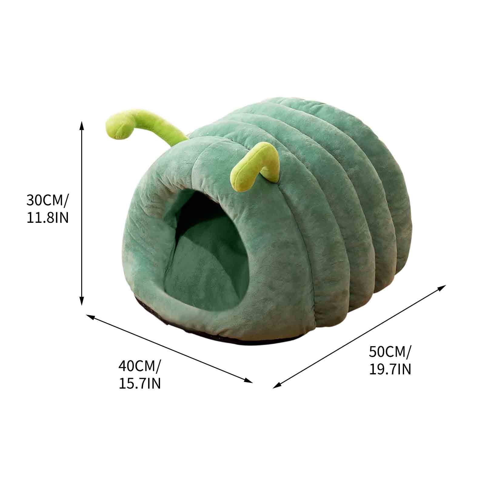 Uutvmp Cat Cave Bed - Enclosed Cat Hideaway, Soft Wool Cat Nest, Cozy Cat Sleeping Bed Handmade Kitty Cave Warm Indoor Cat Furniture, Winter Semi Covered Comfortable Pet Bed Cat House for Small Cats