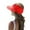 Red, variant on Womens Visor Wide Hat Summer Face Beach Sports Cap Sun Outdoor Travel Accessory Red Red