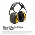thumbnail image 4 of Peltor Black And Yellow Model X2A/37271(AAD) Over-The-Head Hearing Conservation Earmuffs, 4 of 9