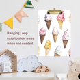 thumbnail image 4 of FORMRS Acrylic Clipboard with Low Profile Clip Standard A4 Letter Size, 12.5" x 9", Ice Cream Pattern, 4 of 8
