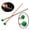 Green, variant on NFTIGB 1 Pair Professional Marimba Xylophone Mallets with Rubber Head and Maple Wood Handle, 14.56 inches / 370mm, Green