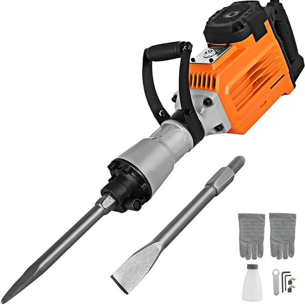 VEVOR 3600W Electric Demolition Hammer Heavy Duty Concrete Breaker 1800