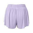 thumbnail image 6 of HJYCHN Shorts for Women Running Yoga Shorts with Drawstring and Pockets Fitness Workout Athletic Skort for Tennis Athletic Shorts Purple XXL, 6 of 6