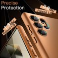 thumbnail image 2 of KOMI Slim Fit Case for Samsung Galaxy S24 Ultra 5G, Camera Lens Full Protection, Soft TPU Thin Protective Phone Cover with Matte Finish, Shockproof (Titanium Orange), 2 of 5