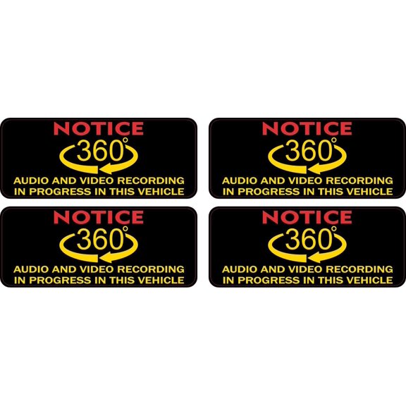 StickerTalk You Will Be Photographed 24/7 DVR Recording Vinyl Stickers ...