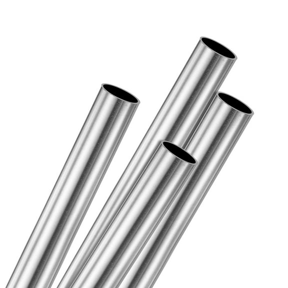 Uxcell 4-Pack 300mm 304 Stainless Steel Tube, 6mm OD 0.4mm Wall Thickness Seamless Stainless Steel Tubing Metal Straight Pipe [0.23x0.015x11.81IN]