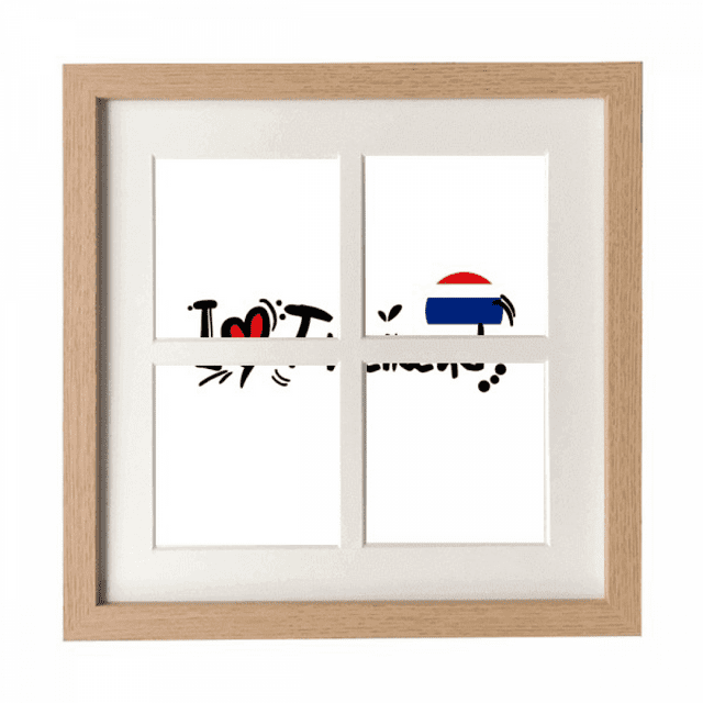 Marco Unbranded I Love Thailand palabra bandera amor corazón 27.8 x 27.8 cm