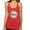Vintage Red, variant on Floral Nurse Appreciation Pop Culture Tri-Blend Racerback Tank Top, Vintage Red, Small