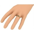 thumbnail image 5 of beautiful Emerald Gemstone Ring, Baguette Cut Ring, Yellow Gold Plated 925 Sterling Silver Ring, 5 of 5