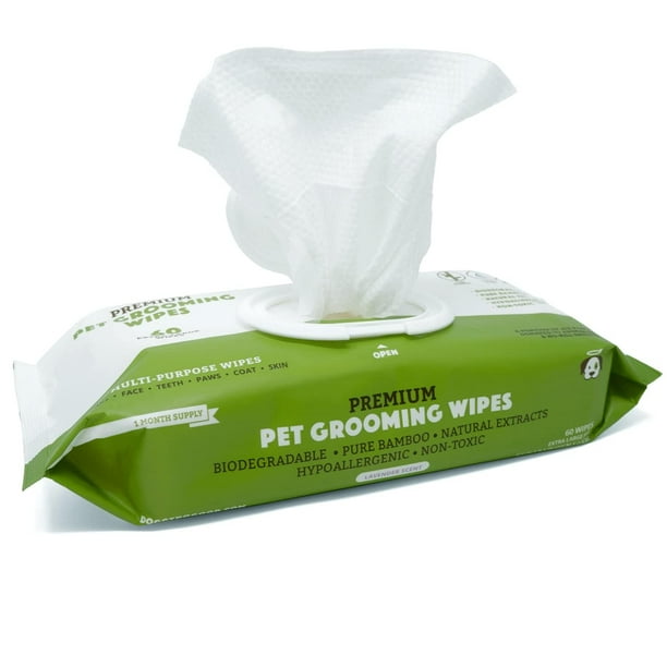 Toallitas para mascotas Doggy Do Good, extra grandes, 60 unidades Paquete individual