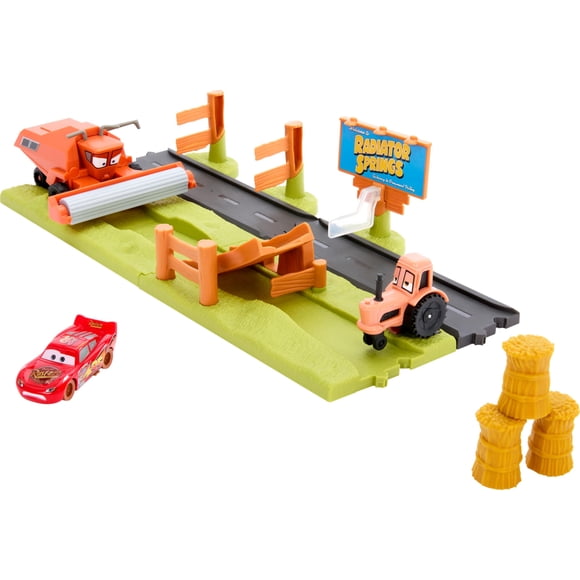 Playset Mattel Disney Pixar Cars w/ 3 Toy Vehicles Frank