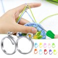 thumbnail image 1 of Anillo de ganchillo ajustable Para tejer Likrtyny 2 uds 2 estilos guía de hilo abierta, 1 of 8