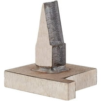 1 pc Anvil Bench Block 2.3 x 2.9 Inch Rectangle Stainless Steel Professional Anvil Jewelers Metalworking Tool with Wide Base Jeweler Blacksmith Tool for Jewelry Making