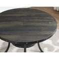 thumbnail image 6 of Roundhill Furniture Biony Espresso Wood Dining Set with 4 Fabric Nailhead Chairs, Purple, 6 of 11