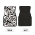 thumbnail image 2 of Disketp Leopard And Zebra for Crystal Velvet Car Mats Four-Piece Set,All-Season Automotive Protection, Vehicles, Cars, Trucks, and SUVs,Anti-Slip Design, 2 of 7
