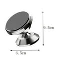 thumbnail image 3 of rotatable multi-color aluminum alloy Car phone holder magnetic mobile phone magnet Holder Stand SILVER, 3 of 8