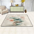 thumbnail image 2 of Hand Drawing Flowers Rugs Washable Cover Floor Rug Carpets Bathroom Decorations For Kitchen Bedroom Indoor 72"X48", 2 of 4