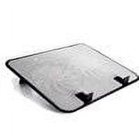 pitrice 14 inch Notebook Cooler 5v Dual Fan USB External Laptop Cooling Pad Slim Stand High Speed Silent Metal Panel Fan