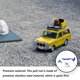 thumbnail image 2 of Vogacara Piezas de mejora de coche de control remoto de grupo de dirección, accesorios de coches de Control remoto reutilizables de alta resistencia, Kits de construcción modelo Azul Vogacara FN011860-02, 2 of 6