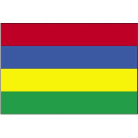 Annin Flagmakers 195632 Drapeau de l'Île Maurice 2 Pi X 3 Pi Nyl-Glo