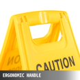 thumbnail image 6 of VEVOR 12-Pack Bilingual Caution Wet Floor Signs, 25-Inch Double-Sided Yellow Safety Cones, Foldable Plastic Boards for Indoor & Outdoor Use, 6 of 12