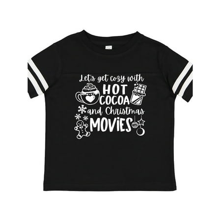 

Inktastic Let s Get Cozy With Hot Cocoa And Christmas Movies Gift Toddler Boy or Toddler Girl T-Shirt