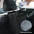 thumbnail image 3 of Car Trash Can With Lid And Storage Pockets - Leak-proof Car Organizer, Waterproof Car Trash Bin, Garbage Can -gsl, 3 of 4