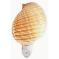 Seashell Night Light Tonna Cepa Shell Beach Decor w. Automatic Sensor