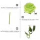 thumbnail image 3 of unbranded 8Ud Rosas Artificiales De Seda Verde Claro Para Romántica De Bodas Y Eventos, 3 of 6