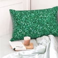 thumbnail image 4 of KLL Green Glitter Pillow Covers Envelope Closure,Super Soft and Cozy Fuzzy Fleece Pillow Case Cover (No pillow core）, 4 of 5