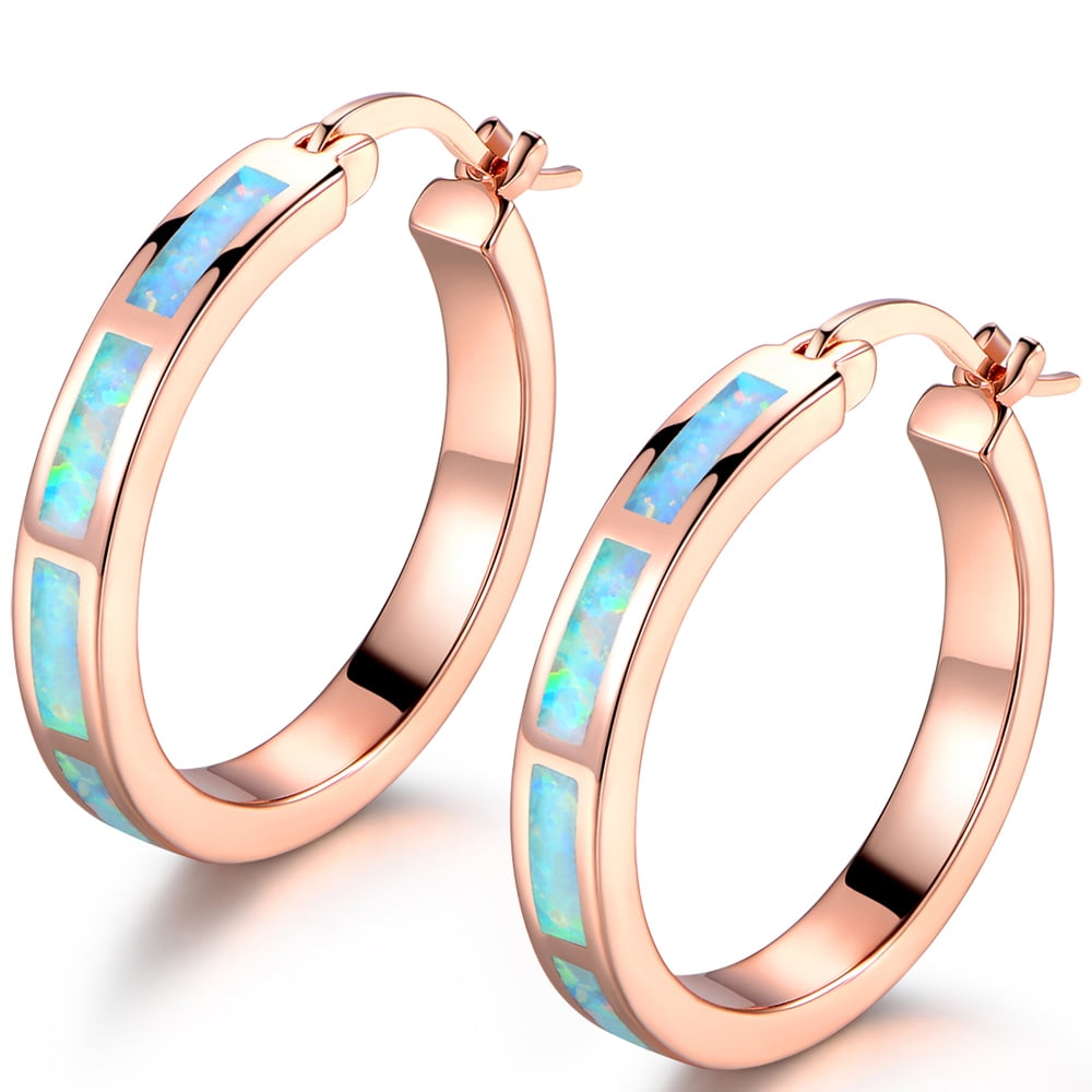 GORGEOUS WHITE  FIRE OPALROSE  GOLD  LEVERBACK  EARRINGS 8 X 8 MM 