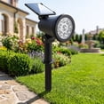thumbnail image 6 of Solar Powered Spotlight, 9 LED Warm Light Outdoor Lighting for Trees, Garden, Yard, & , Decorative Lawn Lighting Decor, 6 of 7