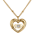 thumbnail image 1 of Collar para Mujer Oro 18k con Zirconia Cúbica, LuckyLy Acero Inoxidable Baño Oro 18k, Cadena y Dije Corazón Mom – Joyería ideal como Regalos para Mamá Día de las Madres y Regalos para Mujer, Mod. Mavi, 1 of 6