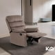 thumbnail image 2 of Sillón Reclinable De Tela Reposet Manual Individual beige, 2 of 9