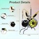 thumbnail image 5 of Luces Solares de Simulación de Abejas, Linterna LED Colgante para Exteriores con Forma de Abeja para Decoración de Jardín, Luz Antiinsectos (6 Unidades), 5 of 5