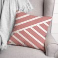 thumbnail image 3 of Creative Products Diagonal Stripes Pink 16 x 16 Indoor / Outdoor Pillow, 3 of 3