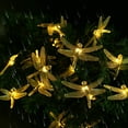 thumbnail image 5 of LOENDE Dragonfly Solar String Lights, 30 LED 21ft 8 Modes Outdoor Waterproof Fairy Lights for Christmas Garden Patio Wedding Party Decor, Warm White, 5 of 7