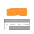 thumbnail image 4 of INSPIRE CHIC Women's Clear Waist Belts for Dresses Wide Transparent belts Round Buckle Orange, 4 of 5