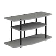 thumbnail image 2 of Convenience Concepts Designs2Go Three-Tier Wide TV Stand in Gray Wood Finish, 2 of 5