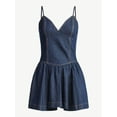 thumbnail image 5 of Scoop Women's Denim Corset Mini Dress, Sizes 0-18, 5 of 5