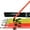 Orange/Yellow, variant on Uber Soccer Agility Poles, Spring Loaded Training Poles, 74" Tall, 12 Poles