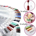thumbnail image 5 of 50x Nail Art Tips Colour Pop Sticks Display Fan Practice Starter Ring Clear, 5 of 5
